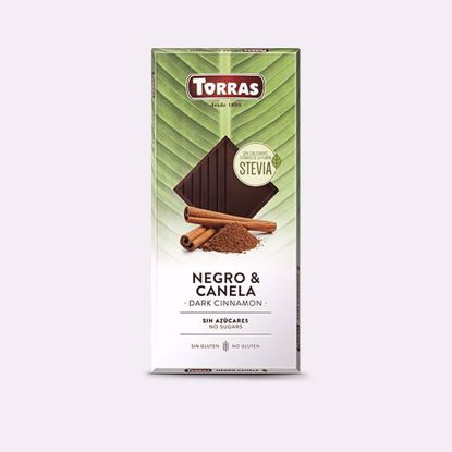 Picture of Torras dark chocolate with stevia 