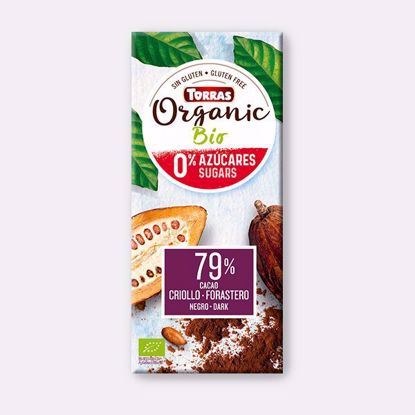 Picture of organic %79 dark organic chocolate